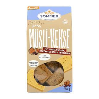 Sommer & Co. Dinkel Müsli-Keks Haselnuss, vegan, 1