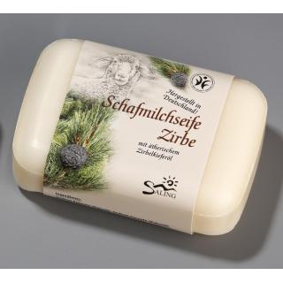 Saling Schafmilchseife Zirbe, 100 gr Stück
