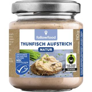 followfish Thunfisch-Creme Natur, 110 gr Glas