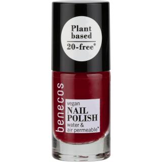 benecos Nail Polish cherry red, 5 ml Flasche
