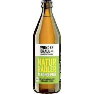 Wunderbräu Naturradler alkoholfrei, 0,5 ltr Flasch