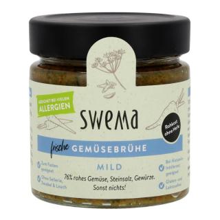 SweMa Frische Gemüsebrühe mild, 210 g Glas für 8 L