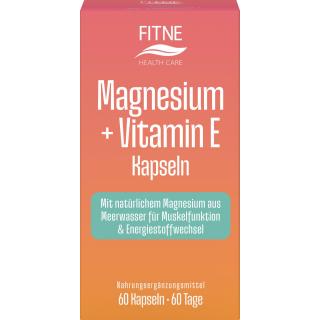Fitne Magnesium + Vitamin E Kapseln, 60 St Packung