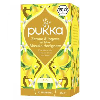 PUKKA Zitrone, Ingwer & Manuka Honig, 20 Beutel