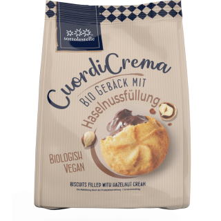 Sottolestelle Gebäck mit Haselnussfüllung vegan