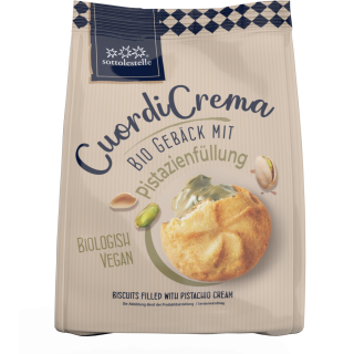 Sottolestelle Gebäck mit Pistazienfüllung vegan