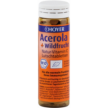 Hoyer Acerola & Wildfrucht, 60 Lutschtabletten