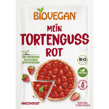 Biovegan Tortenguss rot, 2x7gr, 14 gr Packung