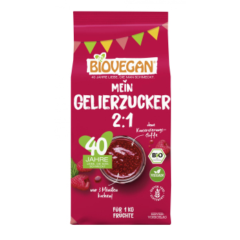 Biovegan Gelierzucker 2:1, 500 gr Packung