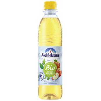 Adelholzener Alpenquellen Apfelschorle, 0,5 ltr PE
