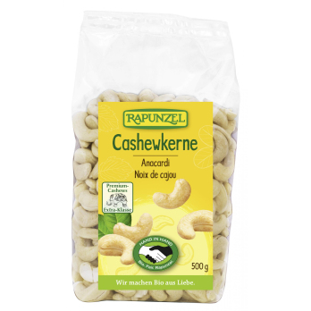 Rapunzel Cashewkerne ganz HIH, 500 gr Packung