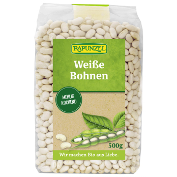 Rapunzel Bohnen weiß, 500 gr Packung