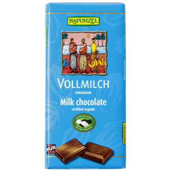 Rapunzel Vollmilch Schokolade HIH, 100 gr Stück