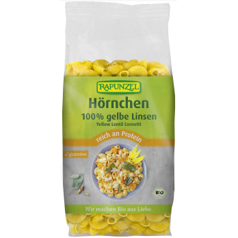 Rapunzel Gelbe Linsen Hörnchen, 300 gr Packung