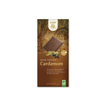 Gepa Grand Chocolat Cardamom 38%, 100 gr Stück