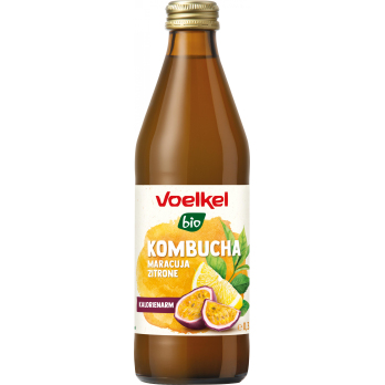 Voelkel Kombucha Maracuja Zitrone, 0,33 L Flasche
