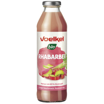 Voelkel Rhabarber Nektar, 0,5 L Flasche