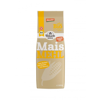 Bauck Hof Maismehl, 500 gr Packung -glutenfrei-