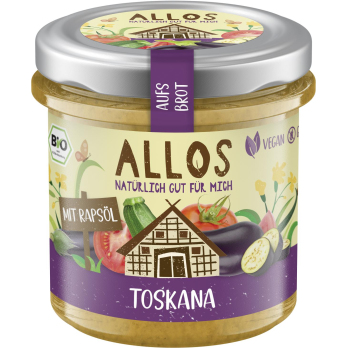 Allos Aufs Brot Toskana, 140 gr Glas