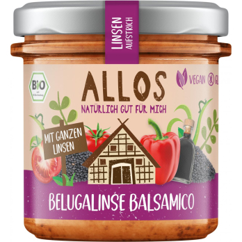 Allos Linsen-Aufstrich Belugalinse Balsamico, 140