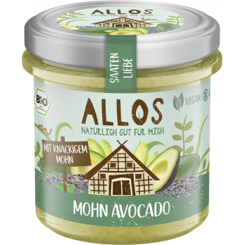 Allos Saatenliebe Mohn Avocado, 135 gr Glas