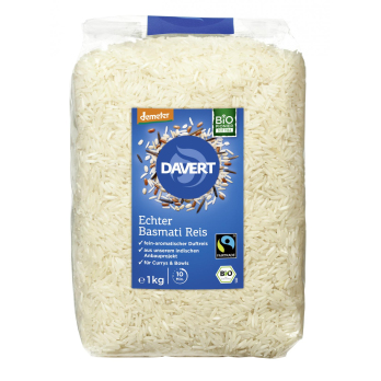Davert Echter Basmati Reis, 1 kg Packung