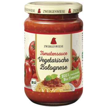 Zwergenwiese Vegetarische Bolognese, 340 ml Glas