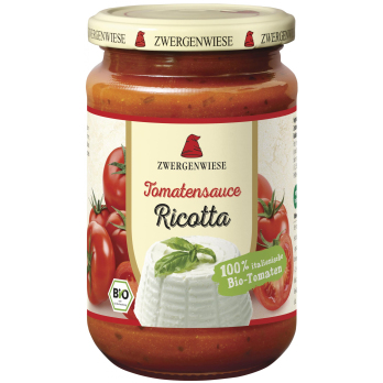 Zwergenwiese Tomatensauce Ricotta, 340 ml Glas