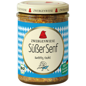 Zwergenwiese Süßer Senf, bayerisch, 160 ml Glas