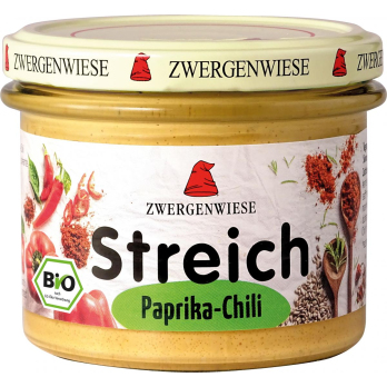Zwergenwiese Paprika-Chili Streich, 180 gr Glas