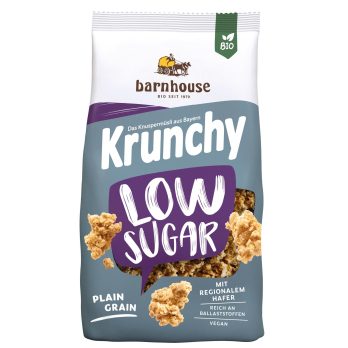 Barnhouse Krunchy Low Sugar Plain Grain, 375 gr Pa