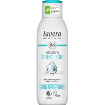 lavera Cremedusche basis sensitiv, 250 ml Flasche