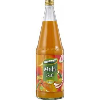 dennree Multifruchtsaft, 1 ltr Flasche