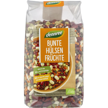 dennree Bunte Hülsenfrüchte, 500 gr Packung