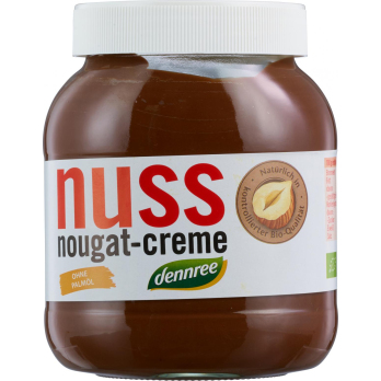 dennree Nuss Nougat Creme, 750 gr Glas -13% Haseln