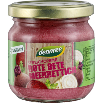 dennree Streichcreme Rote Bete Meerrettich, 180 gr