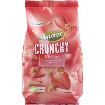 dennree Crunchy Erdbeer, 375 gr Packung