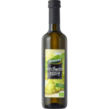 dennree Weißweinessig, 500 ml Flasche