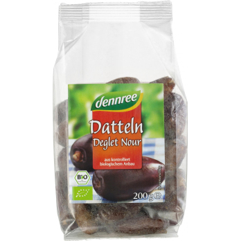 dennree Datteln Deglet Nour, entsteint, 200 gr Pac