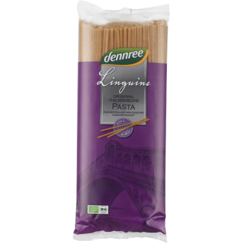 dennree Hartweizen-Linguine, 1 kg Packung -Vollkor