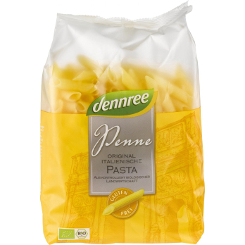 dennree Mais-Reis-Penne, 500 gr Packung -glutenfre
