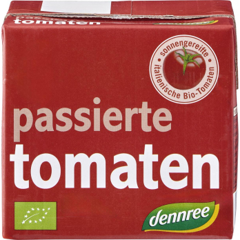 dennree Passierte Tomaten, im Tetrapack, 500 gr