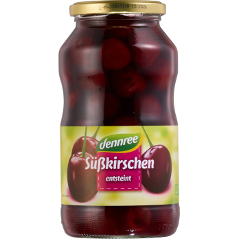 dennree Süßkirschen, entsteint, 700 gr Glas (330 g