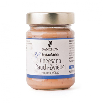 Sanchon Cheesana Rauch-Zwiebel, 170 gr Glas