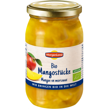 Morgenland Mango-Stücke, 370 ml Glas (220 gr)
