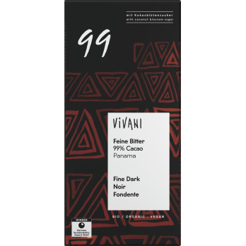 Vivani Feine Bitter 99%, 80 gr Stück