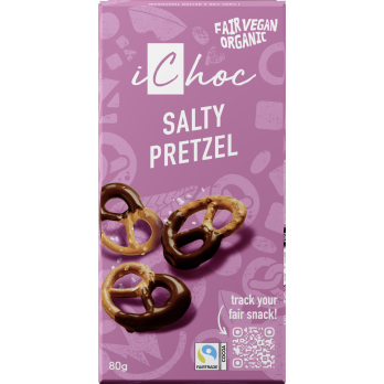 iChoc Salty Pretzel, 80 gr Stück Ichoc