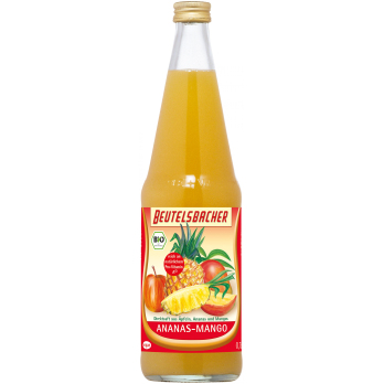 Beutelsbacher Ananas-Mangosaft, 0,7 ltr Flasche