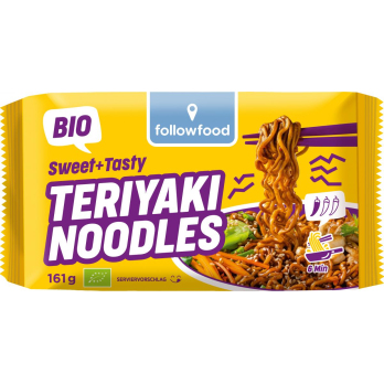 followfood Sweet + Tasty Teriyaki Noodles, 161 g P