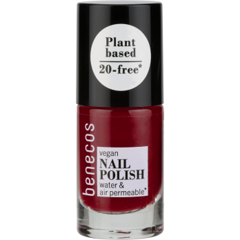 benecos Nail Polish cherry red, 5 ml Flasche